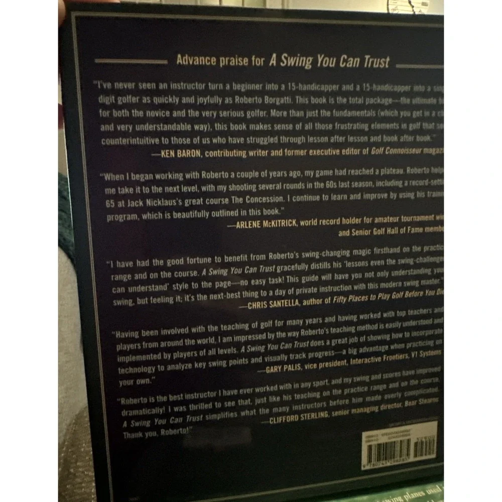 A Swing You Can Trust & The Plane Truth For Golfers Set Of 2 Golf Books